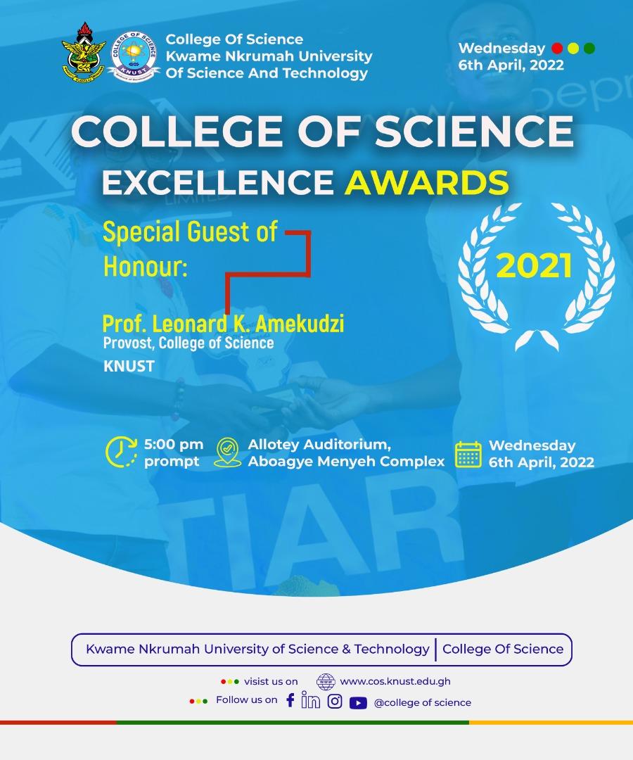 COLLEGE OF SCIENCE EXCELLENCE AWARDS