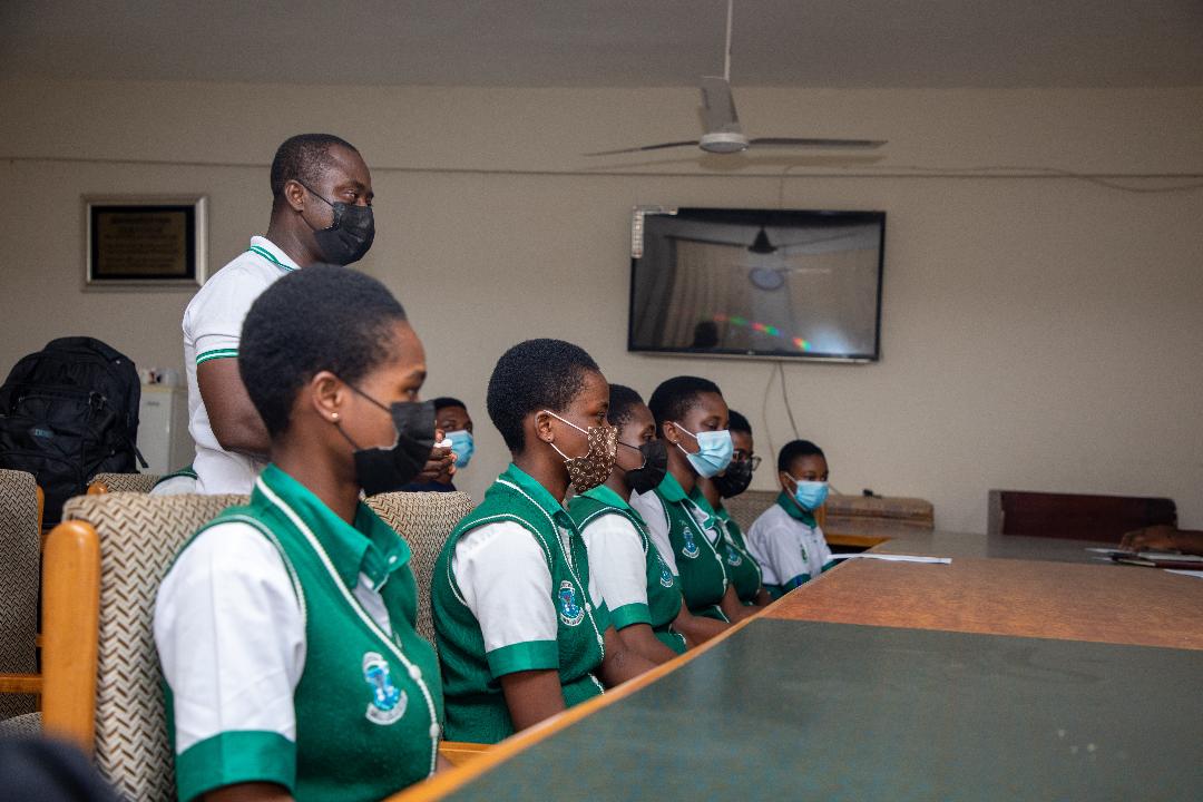 St. Louis Girls Senior High School paid a courtesy call to the Head of Department of Statistics and Actuarial Science, KNUST1