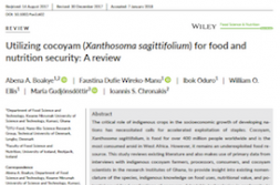 Research Paper by Dr. Abena Boakye and others recognized among top 10% most downloaded papers published in Food Science & Nutrition