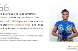 Prof. Marian Nkansah  2021 OWSD-Elsevier Foundation Award
